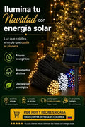 Luces Navidad Panel Solar 100 Led